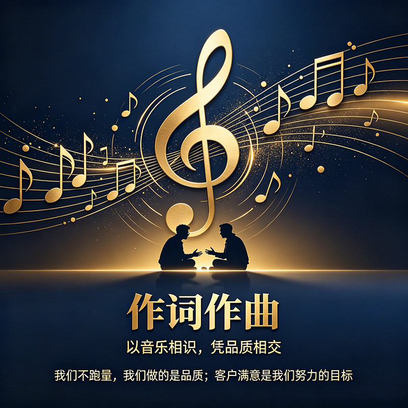 高质量作词作曲编曲伴奏游戏配乐原创企业校歌个人专辑定制音乐