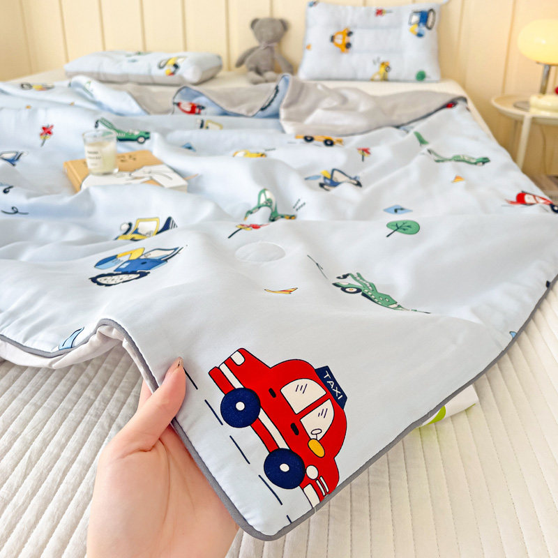 莱赛尔天丝夏被空调被幼儿园夏凉被子透气儿童120x150学生单人1.5