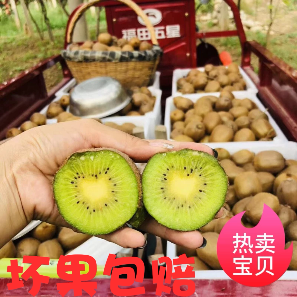 眉县徐香绿心猕猴桃 陕西特产 新鲜水果 果园直供箱装包邮