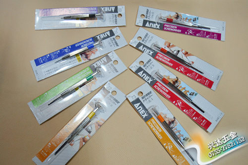 日本原装进口ANEX超精密 螺丝批 螺丝刀 0.6/0.9/1.2mm 全套包邮