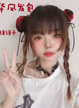 头饰丸子其他布料可爱
