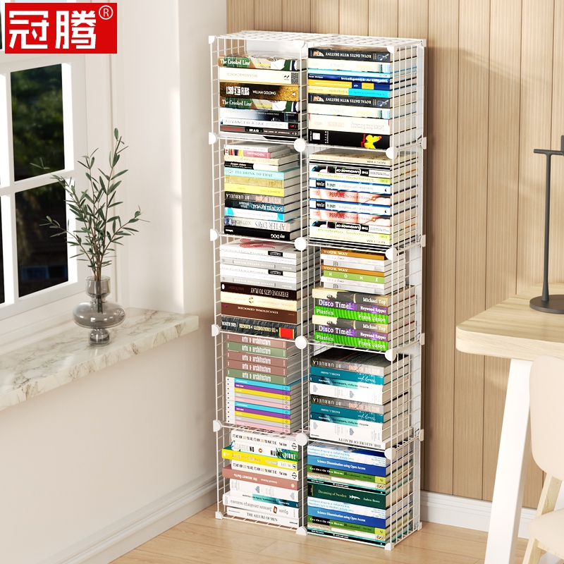 铁艺学生书柜多层置物架经济型