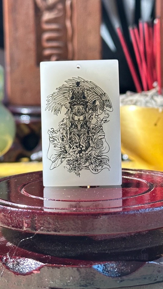 白鹤童子国风新款八卦仙鹤护避镇（已祝福）