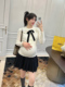 修身 蕾丝蝴蝶结羊毛针织衫 显瘦打底内搭毛衣 春秋款 LeoMami孕妇装