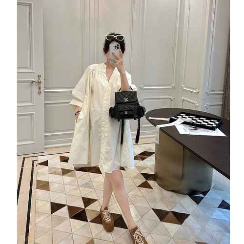 孕妇装夏季设计感宽松连衣裙