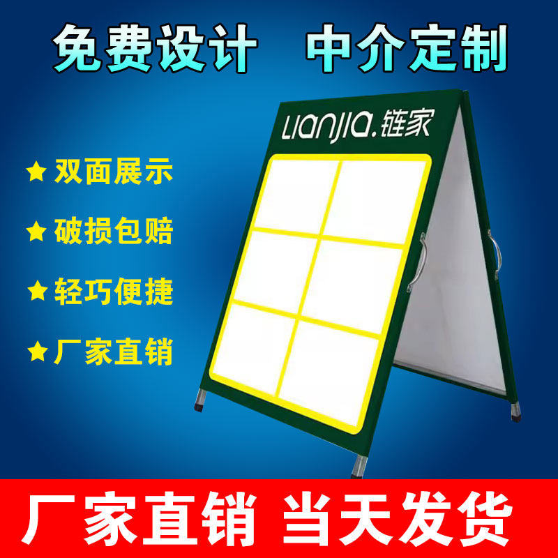 中介驻守板展架折叠房产信息