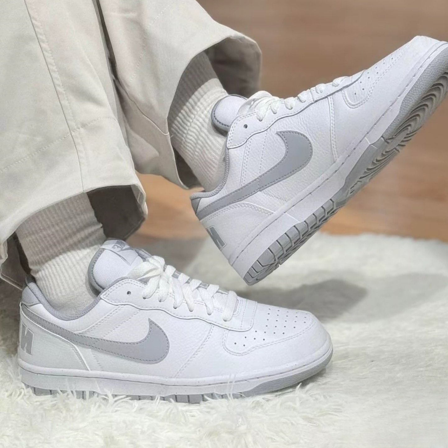 Nike/耐克 Big Low 透气 舒适耐磨 板鞋 运动休闲鞋