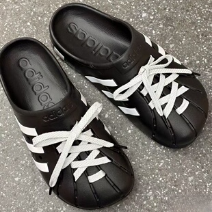 adidas Adilette Clog 舒适百搭 防滑耐磨 运动 一字 外穿 拖鞋