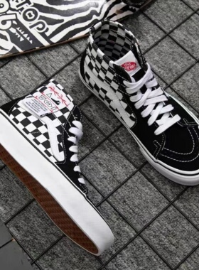 Vans/范斯 SK8-Hi 潮流经典 复古 舒适时尚 高帮帆布鞋 板鞋