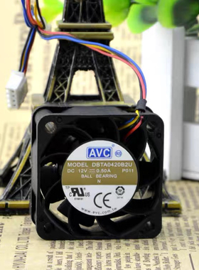 全新DBTA0420B2U 4020 12V 0.50A 4线PWM散热设备风扇
