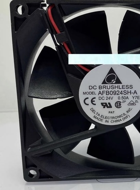 AFB0924SH-A 原装台达 9025 24V 0.50A 变频器大风量滚珠风扇