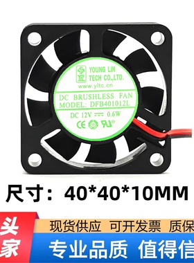南桥/北桥 4cm 4010 DFB401012L 12V 0.6W 双滚珠超静音散热风扇