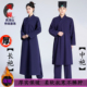 秋冬季 加厚三清领道袍练功服武当斜襟长袍冬加绒中袍居士禅修道服