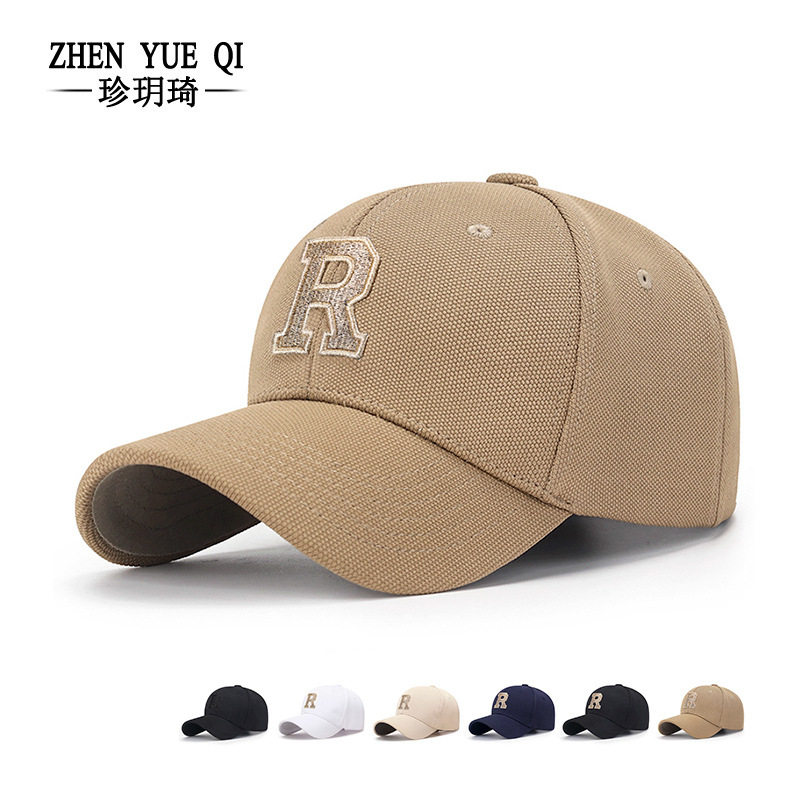 帽子棒球帽字母刺绣遮阳立体硬顶