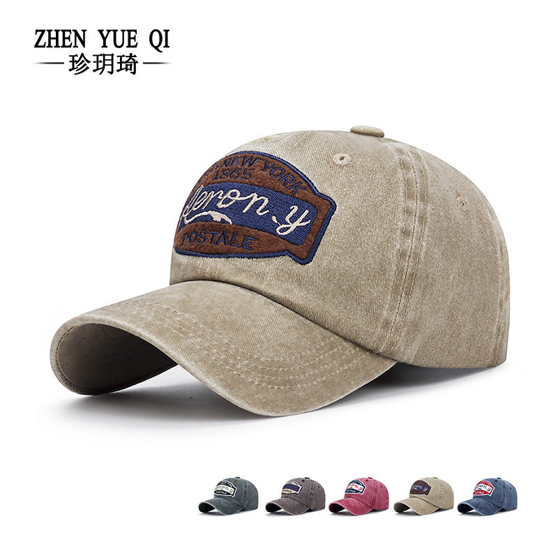 新款涂层棉质水洗做旧棒球帽青年男女士棉质磨毛遮阳帽子跨境时尚