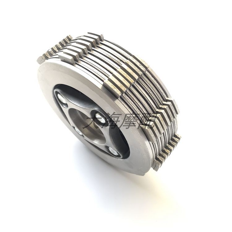 适用钱江黄龙BJ600 BN600 TNT600离合器小鼓总成摩擦片铁片离合片