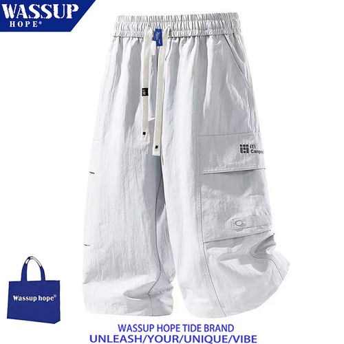WASSUPHOPE休闲运动七分裤男士