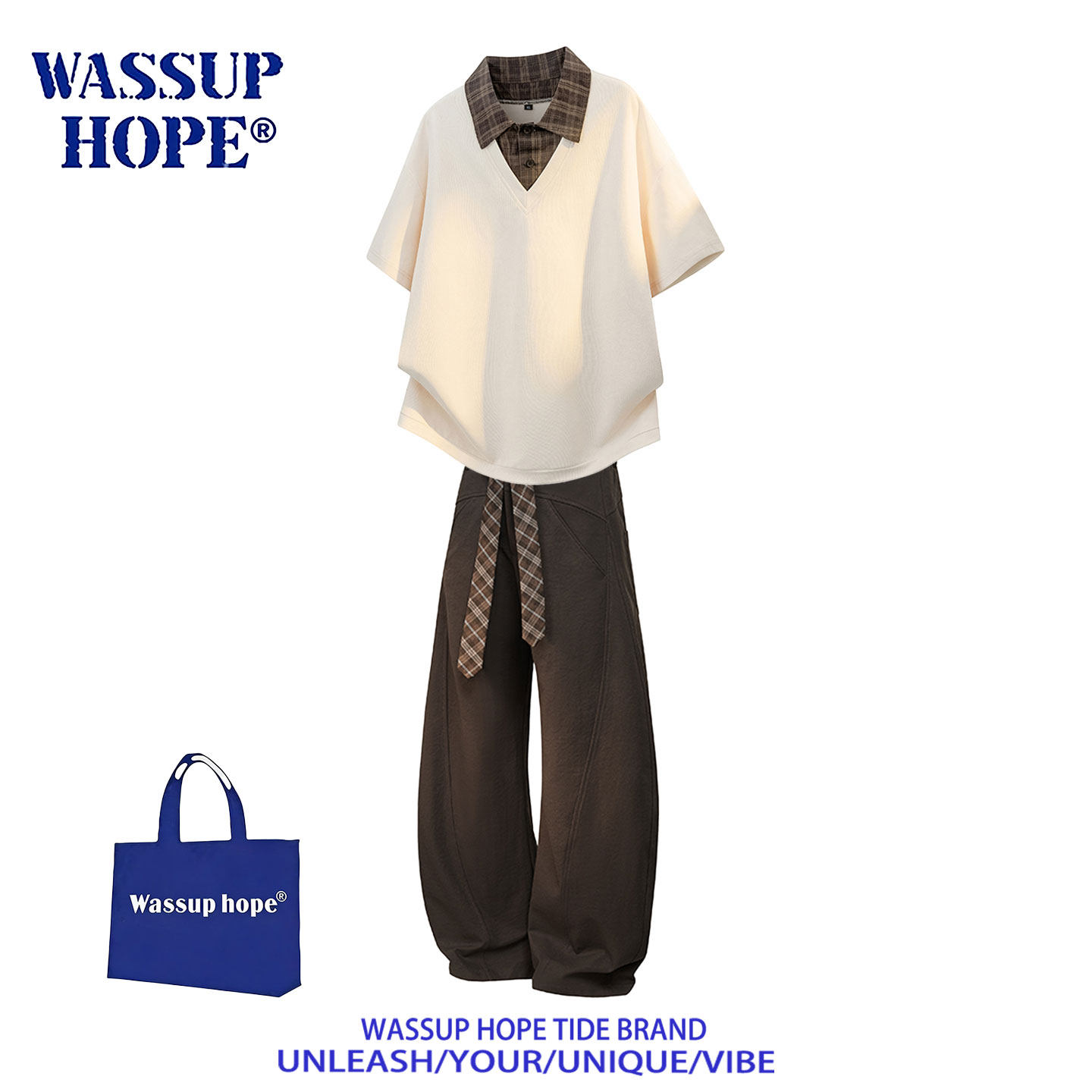 WASSUPHOPE运动套装男2026新款图片