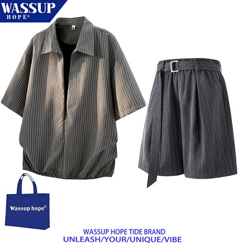WASSUP运动服套装男2026新款夏季