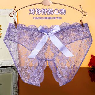 低腰胖mm大码 内裤 性感蕾丝火辣镂空透气丁字裤 薄款 女 夏季 2025新款