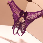 裤 趣味见不得人 性感火辣低腰三角开裆内裤 女士情调床上丁字裤