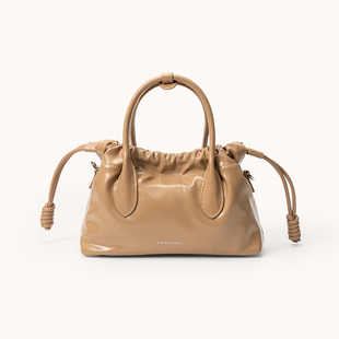 欧米OMI女包2025新款软皮抽绳有调性小众高级托特包手提纯色时尚