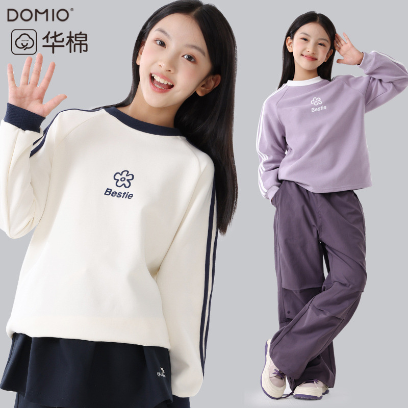 女童卫衣春秋新款青少年洋气上衣