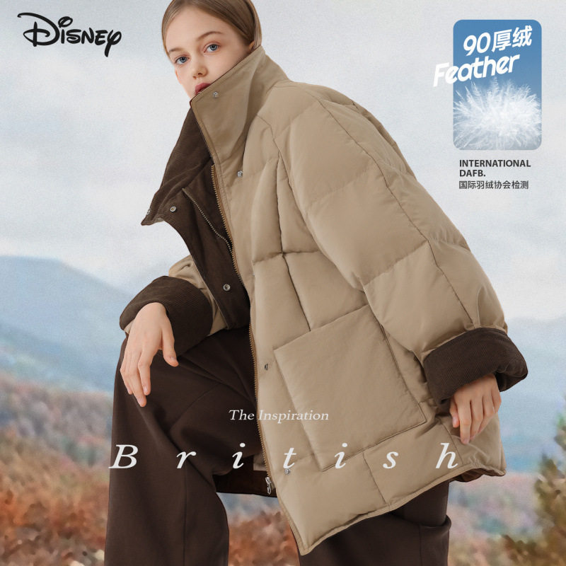 女童羽绒服2025新款儿童白鸭绒洋气加厚保暖外套冬装面包服冬季