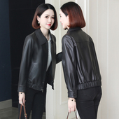 短款 薇蔓娜海宁真皮皮衣女绵羊皮2025春季 时尚 修身 皮草单外套 新款
