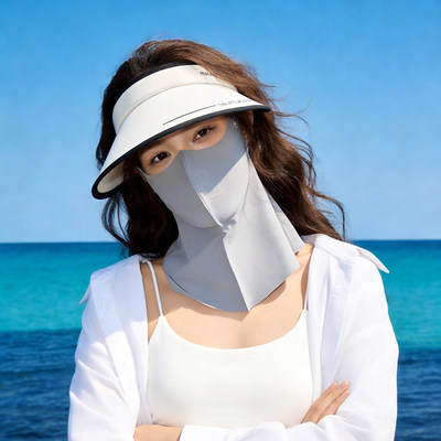 夏季女款防晒空顶大檐显脸小帽子