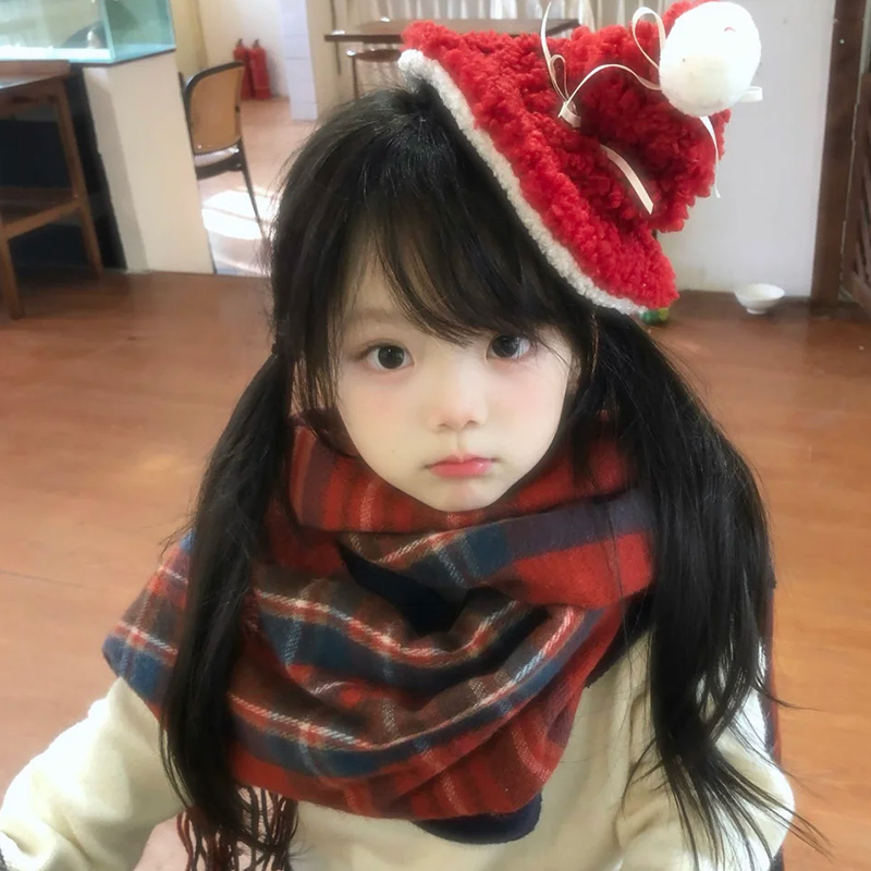 【氛围感百搭】韩系红色保暖围脖