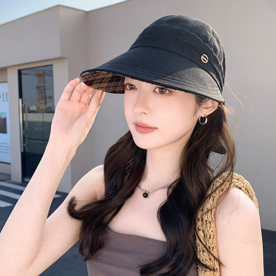 夏季大帽檐防晒显脸小渔夫帽女士