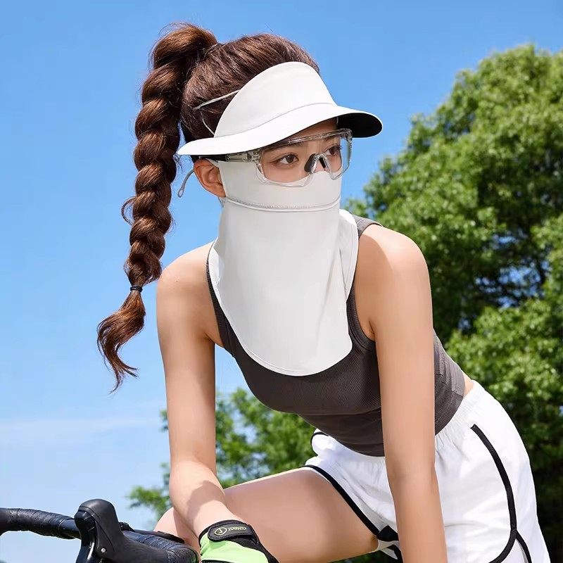 物理防晒面罩女士2026新款户外骑行护颈帽子一体遮阳防紫外线口罩,服饰配件/皮带/帽子/围巾,防晒面纱/面罩,淘宝优惠券,粉丝福利购,淘宝优惠卷