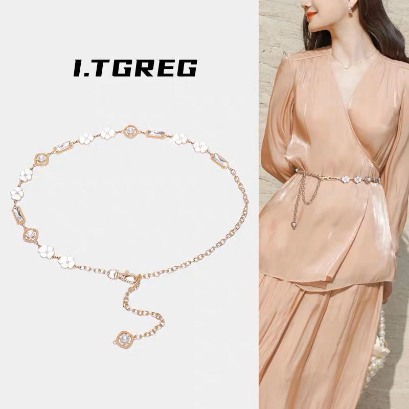 【四叶草链条腰链】收腰配饰