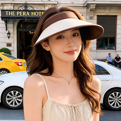 夏季女款空顶防晒遮阳帽显脸小