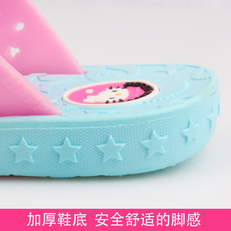 Chaussons enfants en autre HELLO KITTY pour été - semelle autre - Ref 1033408 Image 5