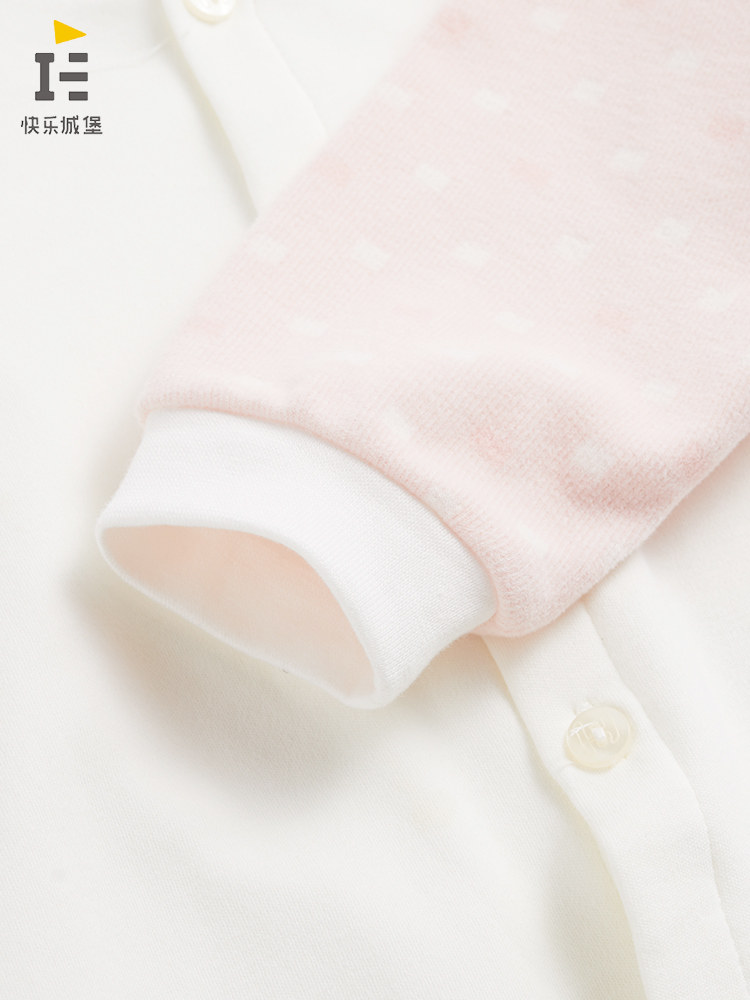 HAPPY CASTLE AUTUMN AND WINTER BABY CLOTHES STAND COLLAR UNDERWEAR SET 6-24 MONTHS MALE AND FEMALE BABY COTTON TWO PIECE SET