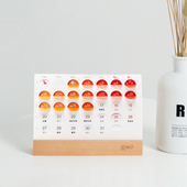 本来设计2026年新款 折角台历日历2026桌面月历打卡倒计时定制logo