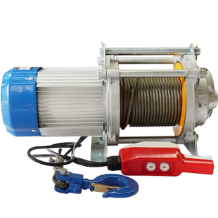 沪工多功能铝壳提升机家用220v电动葫芦微型吊机380v小型卷扬机1t