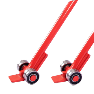 沪工撬棍撬棒重型带轮轴承滑轮3吨5吨撬棒起重省力搬运工具撬杠棍