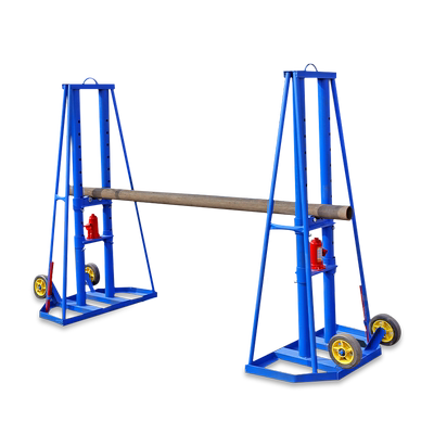 沪工放线架电缆光纤放线架5/10吨大型电缆放线架重型液压升降支架