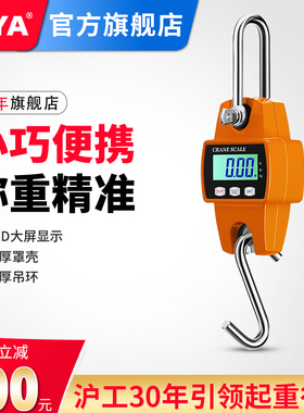 迷你电子吊秤200公斤300公斤500kg挂磅秤便携式电子称手提吊钩秤