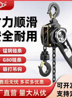 沪工手扳葫芦1吨2吨3T倒链手动吊葫芦手摇紧线器手扳拉紧器吊机