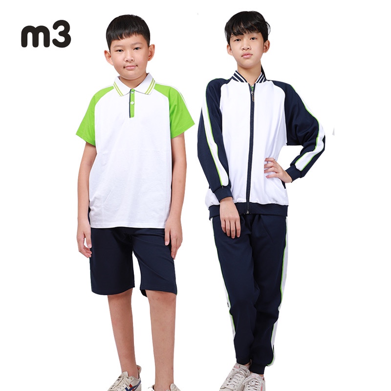 纯棉校服短袖校服m3纯棉学院园服