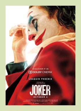 小丑Joker电影海报 宿舍房间装饰画画芯卧室拍照背景墙贴