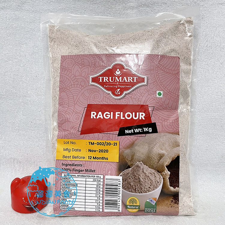 INDIAN FOOD 印度食品 RAGI FLOUR 拉吉面粉 1KG 粮油调味/速食/干货/烘焙 面粉/食用粉 原图主图