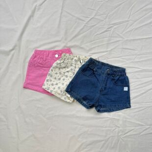 韩版ins牛仔短裤辣妹风中腰显瘦修身包臀小短裤甜美百搭女宝夏季