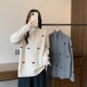 小吉家大码 半开领拉链爱心针织毛衣宽松上衣 胖mm时尚 女装 秋冬新款