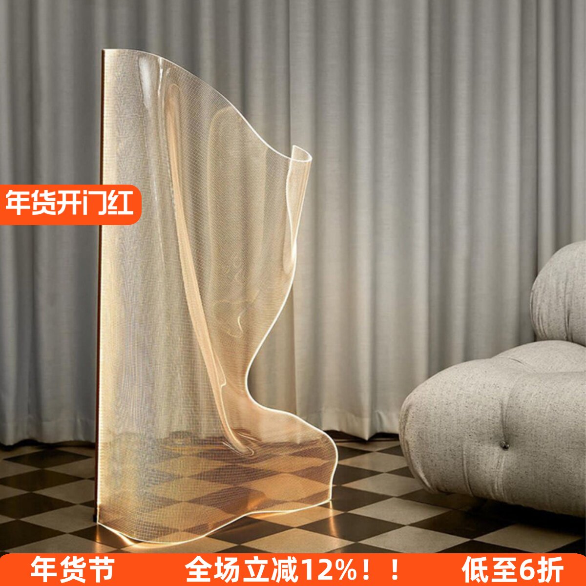 法式中古客厅落地灯沙发旁高级感轻奢气氛灯卧室复古台灯2026新款