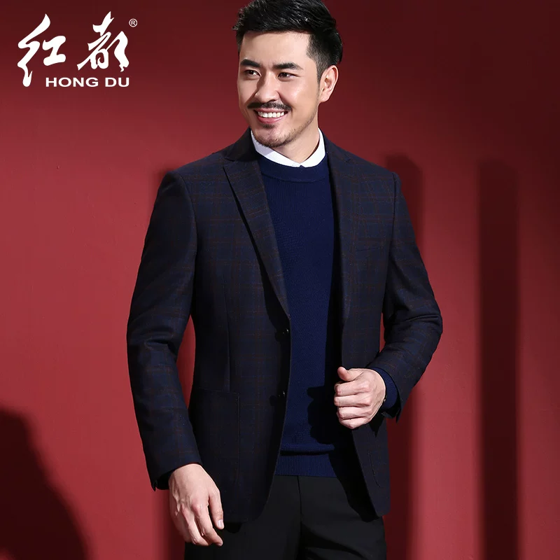 Шерстяной классический пиджак костюма, slim fit